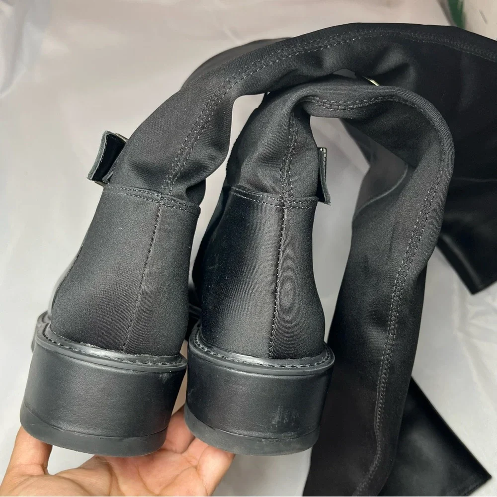 Dolce Vita Ember Black Leather Over-the-Knee Boots Size 6.5